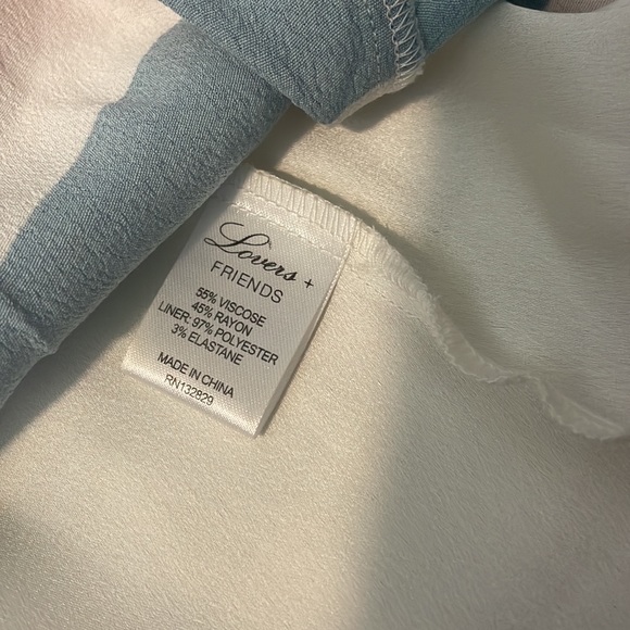 Lovers + Friends patriotic red white blue striped faux wrap dress small - Picture 7 of 8